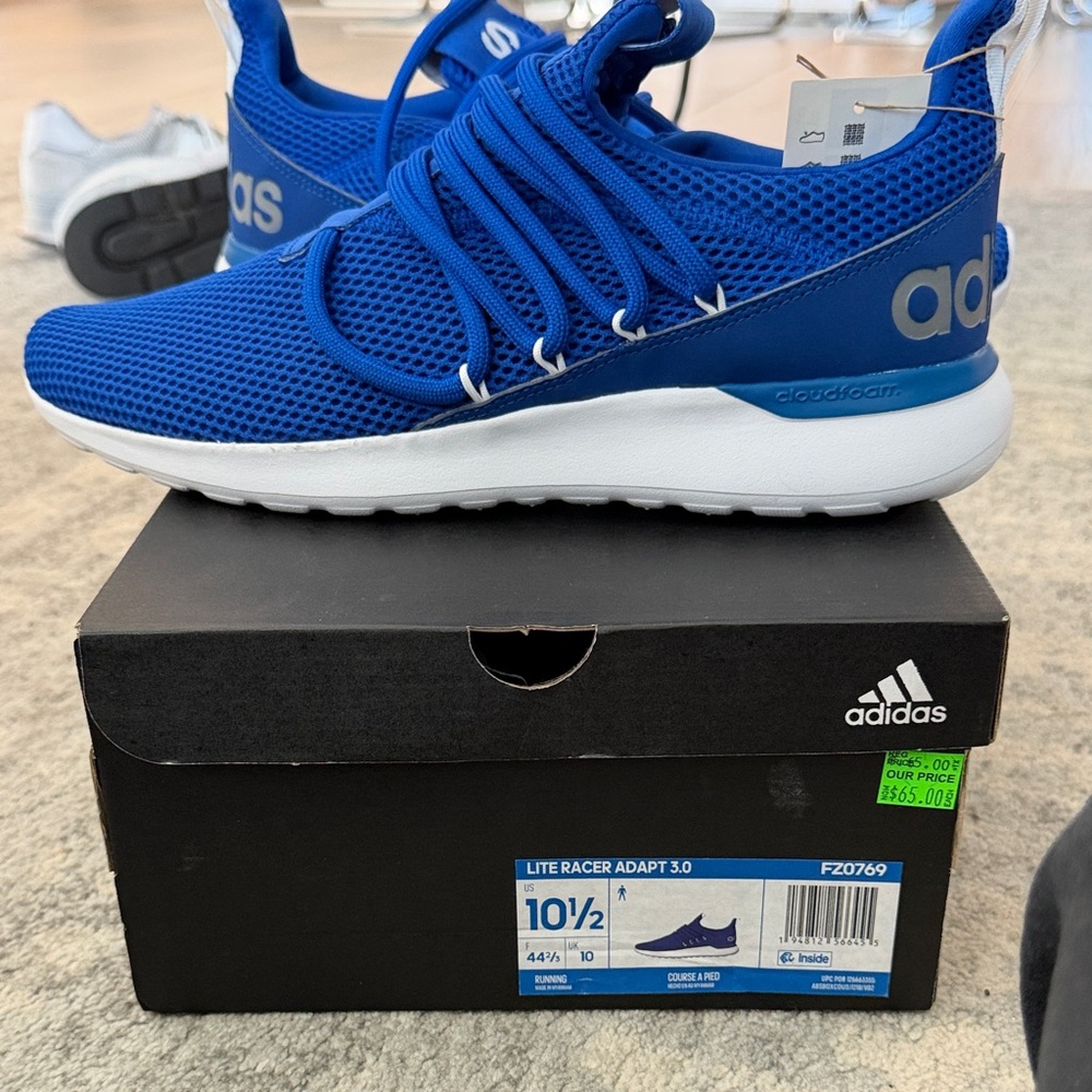 Adidas Men’s  Royal Blue Lite Racer Sneakers